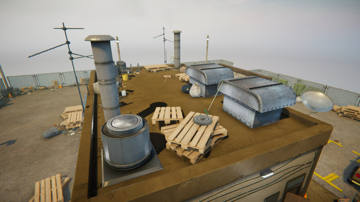 Realistic Modern Roadside Convenience Store Asset Package