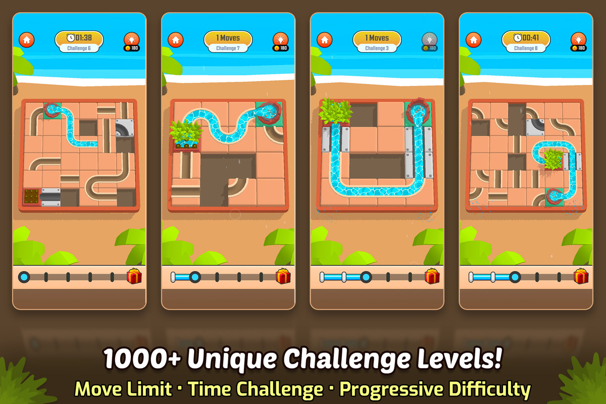 Water Flow 3D Puzzle Game - Complete Game Template (5,700+ Levels)