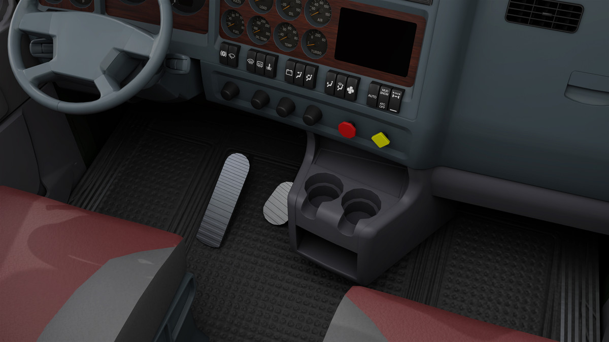 Truck 07 Log Trailer Green Version URP HDRP Textures