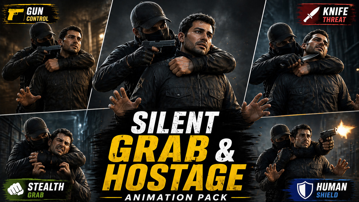 Silent Grab & Hostage Animation Pack