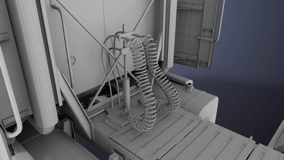 Heavy Truck Blue Chassis 05 URP HDRP Textures