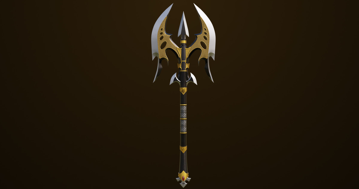 Battle Axe 01 URP HDRP Textures