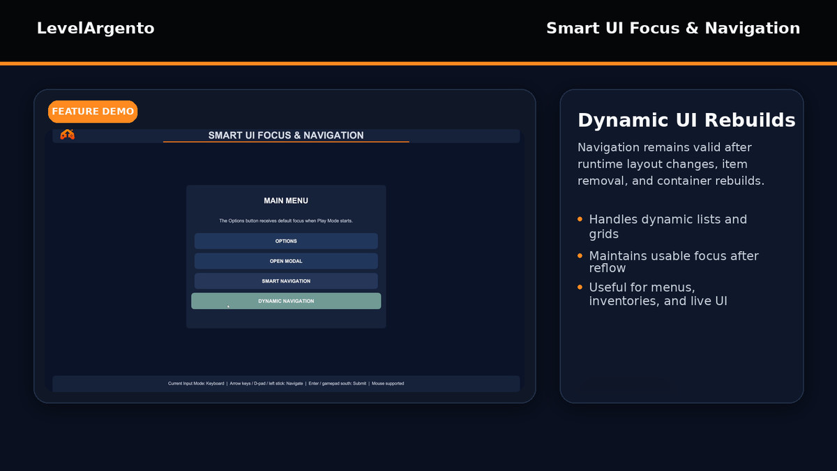 Smart UI Focus & Navigation