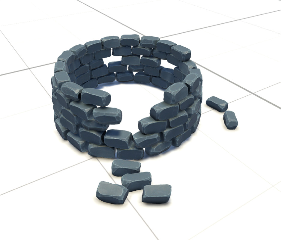 Stylised Rocks and Ruins