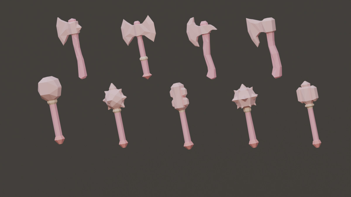 Fantasy Melee Weapons - Low Poly Pack