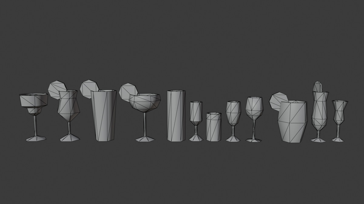 PSX Bar Drinks & Cocktails Pack – 64 Props