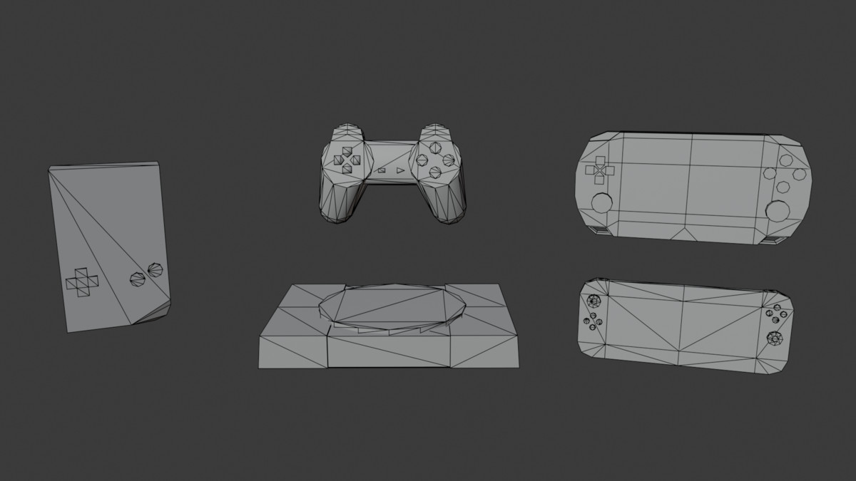 Retro Electronics Pack – 24 Vintage Props (Lowpoly / PSX Ready)