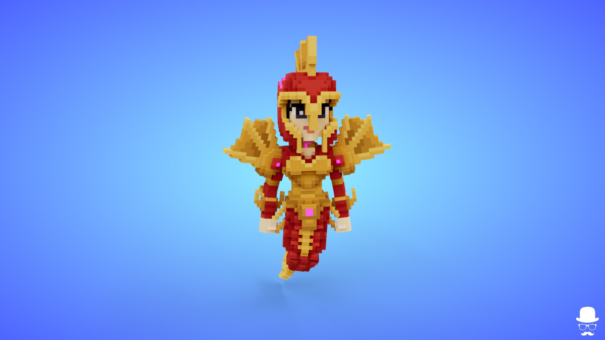 Voxel Mermaid Characters Pack