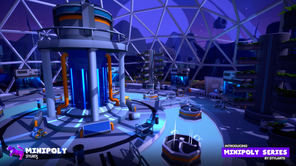 Minipoly Series - Eco-Future Farm Village ( Stylized Lowpoly Environment )