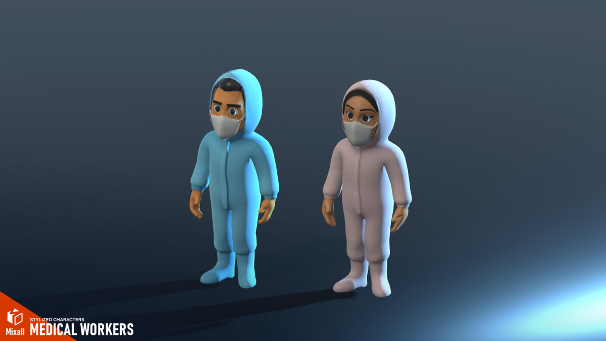 Medical workers - stylized characters