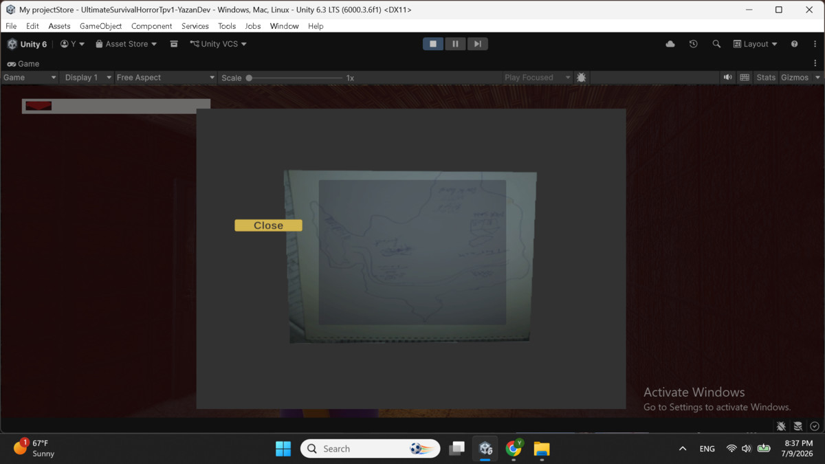 Ultimate Survival Horror Cinematic Third-Person Template