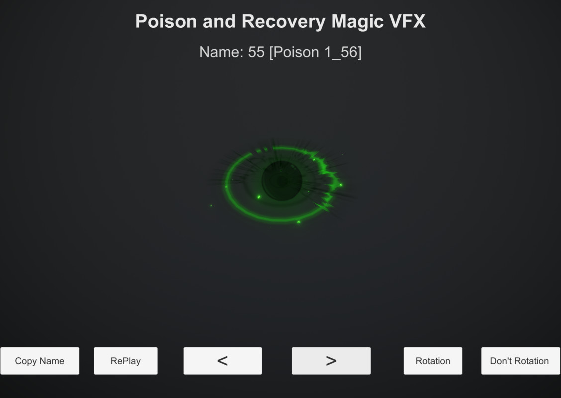 Poison and Recovery Magic VFX