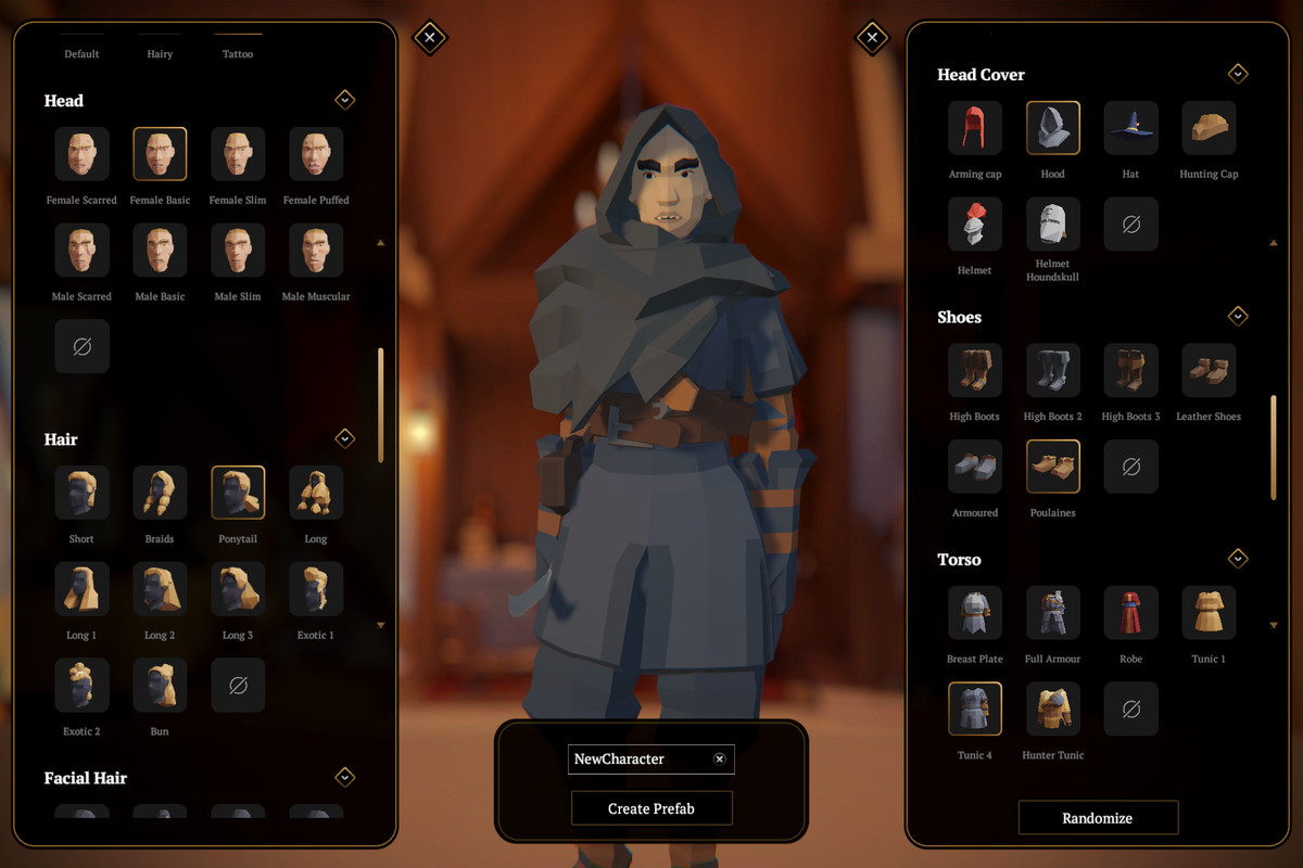 PolyActors - Modular Fantasy People