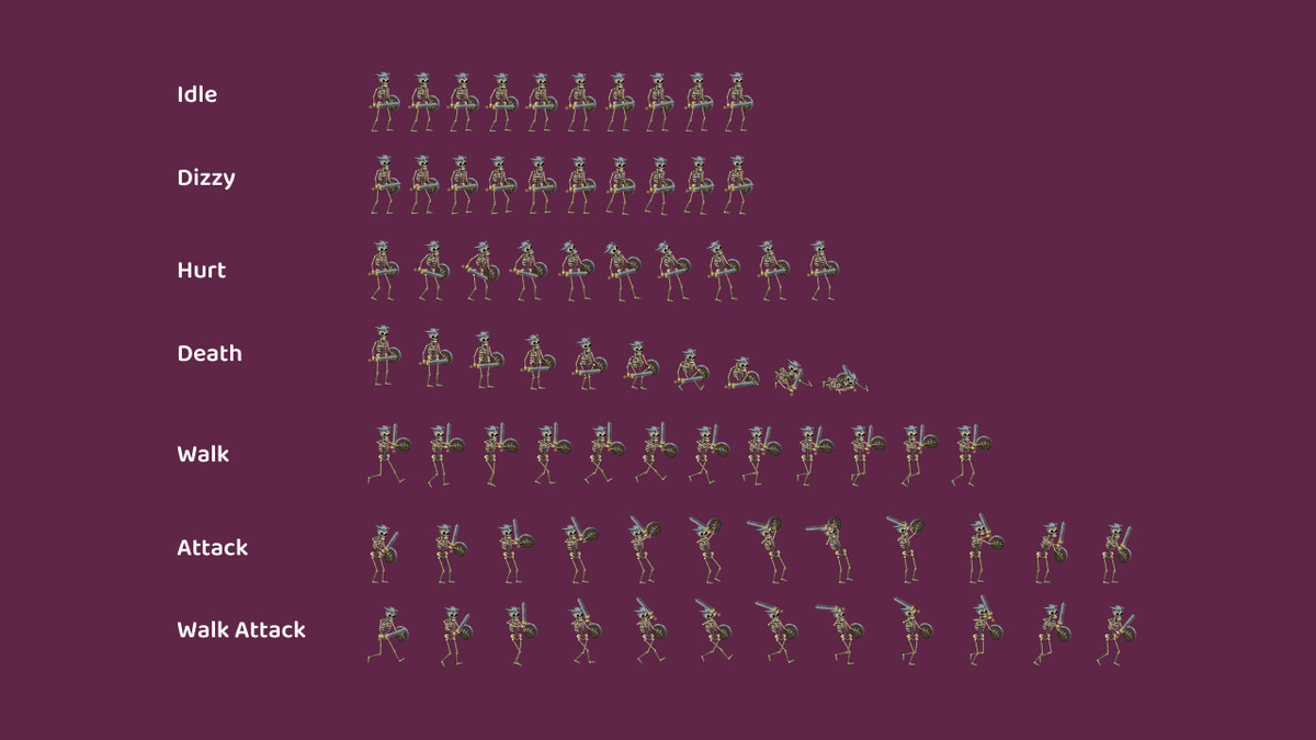 Skeleton Warrior - Character Sprite