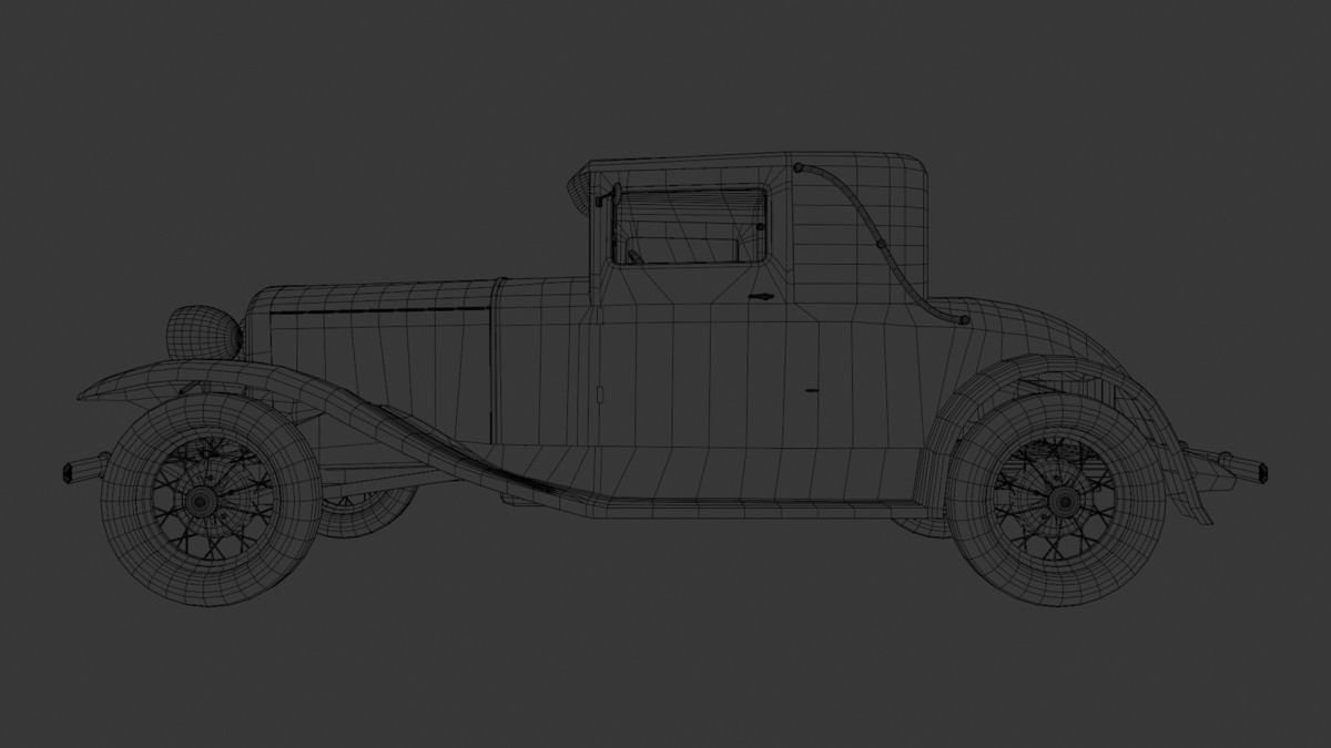 Vintage Two-Seater 1930s – Classic Car Asset
