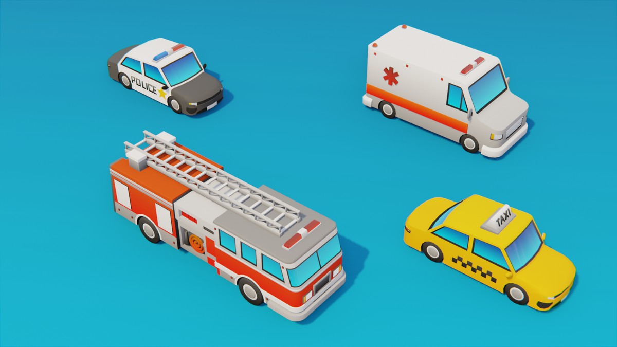 Stylized Low Poly Vehicle Pack by IGS