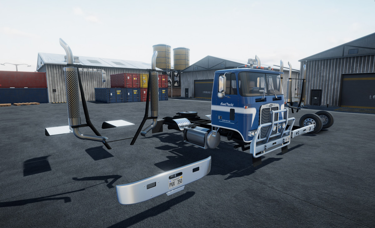 80s cabover sidedump trailer
