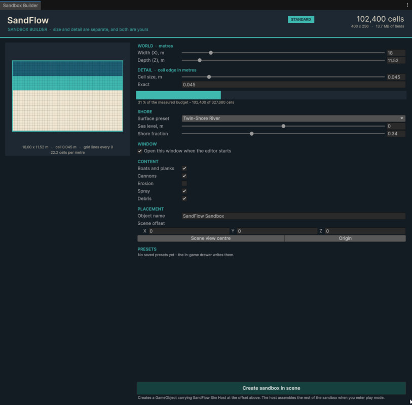 SandFlow — Interactive Water & Sand Sandbox