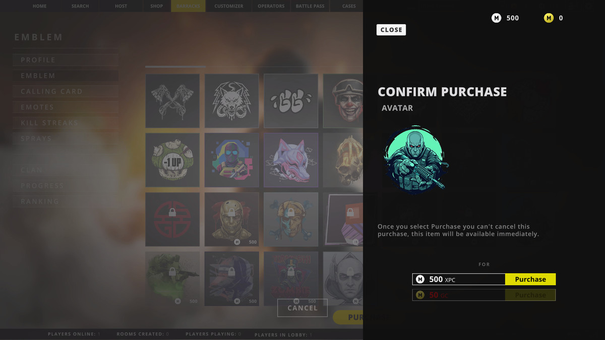 Emblems and Calling Cards - MFPS Addon