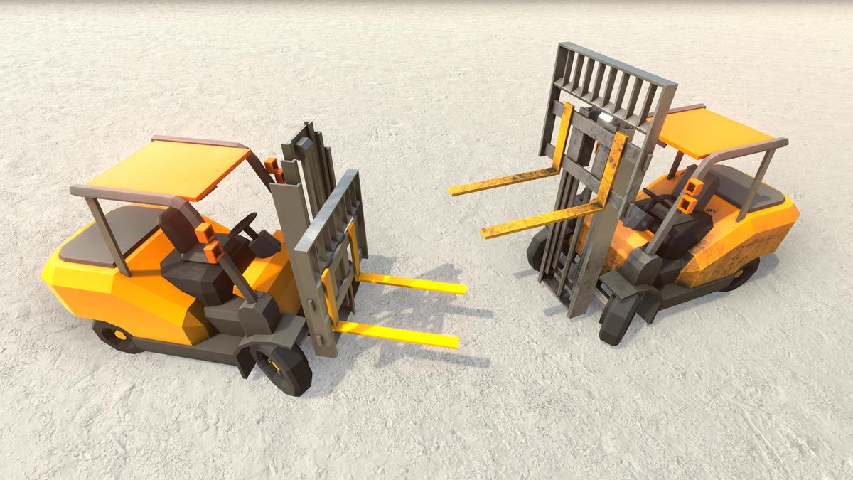 Low Poly Construction Vehicles
