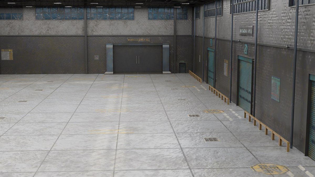 Old Abandoned Warehouse Interior And Exterior URP HDRP Textures