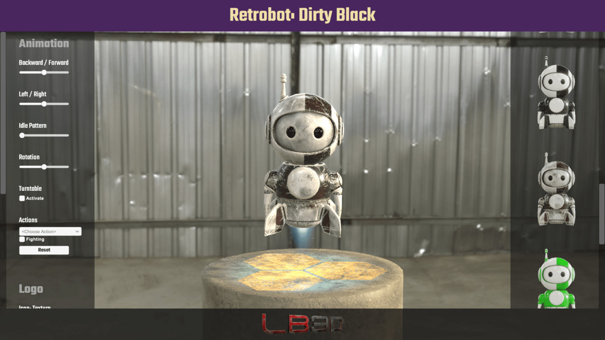 Retrobot, Game and App Character, Robot Mascot