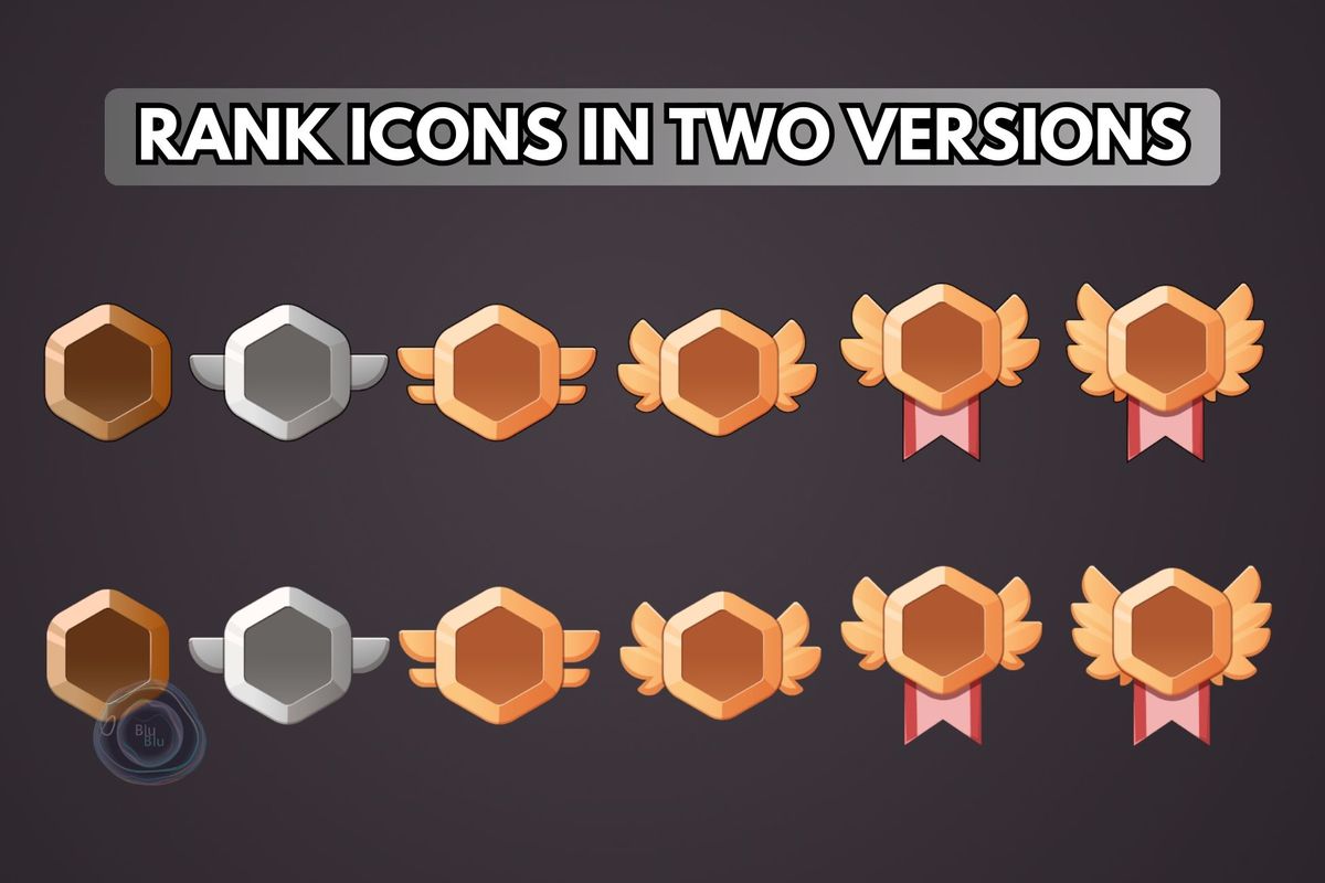 Dark Fantasy GUI + Icons Bundle + PSD GUI files + AI Icons files