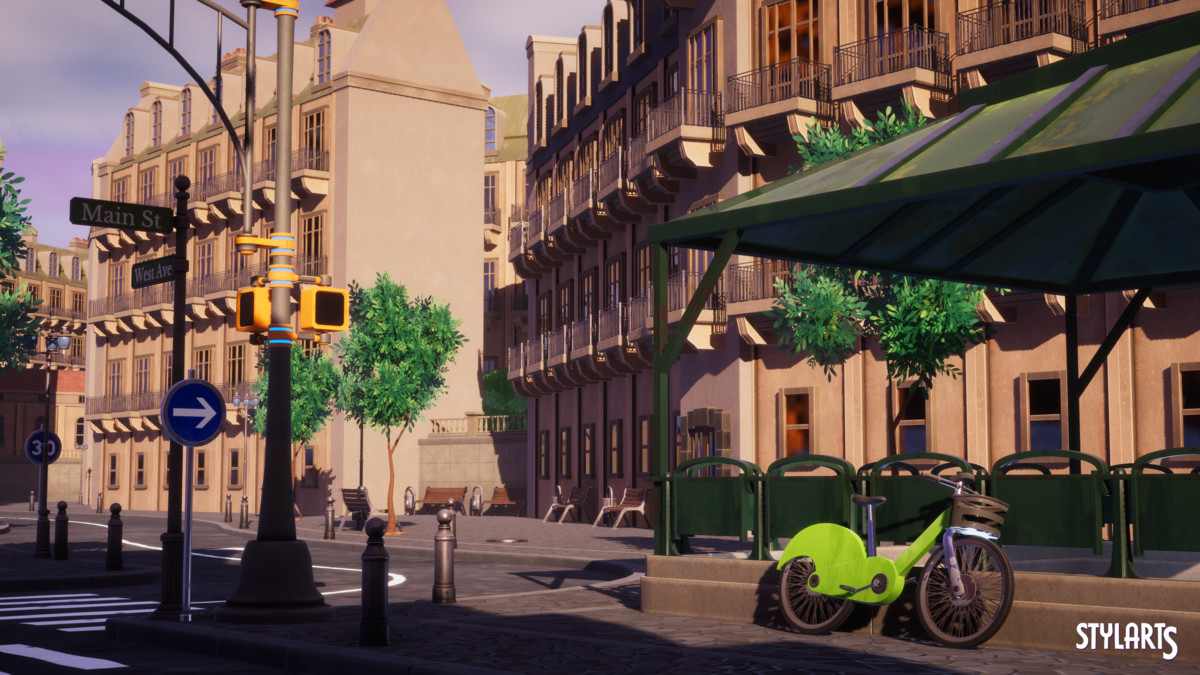 Stylized Paris City
