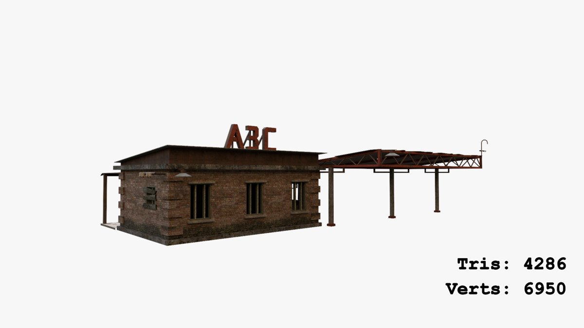Abandoned Apocalyptic Gas Station