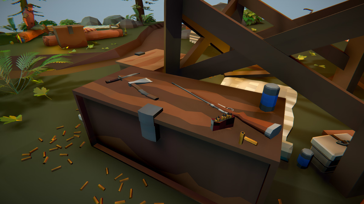 Polygonal Hunters Hideout Spot Asset Package