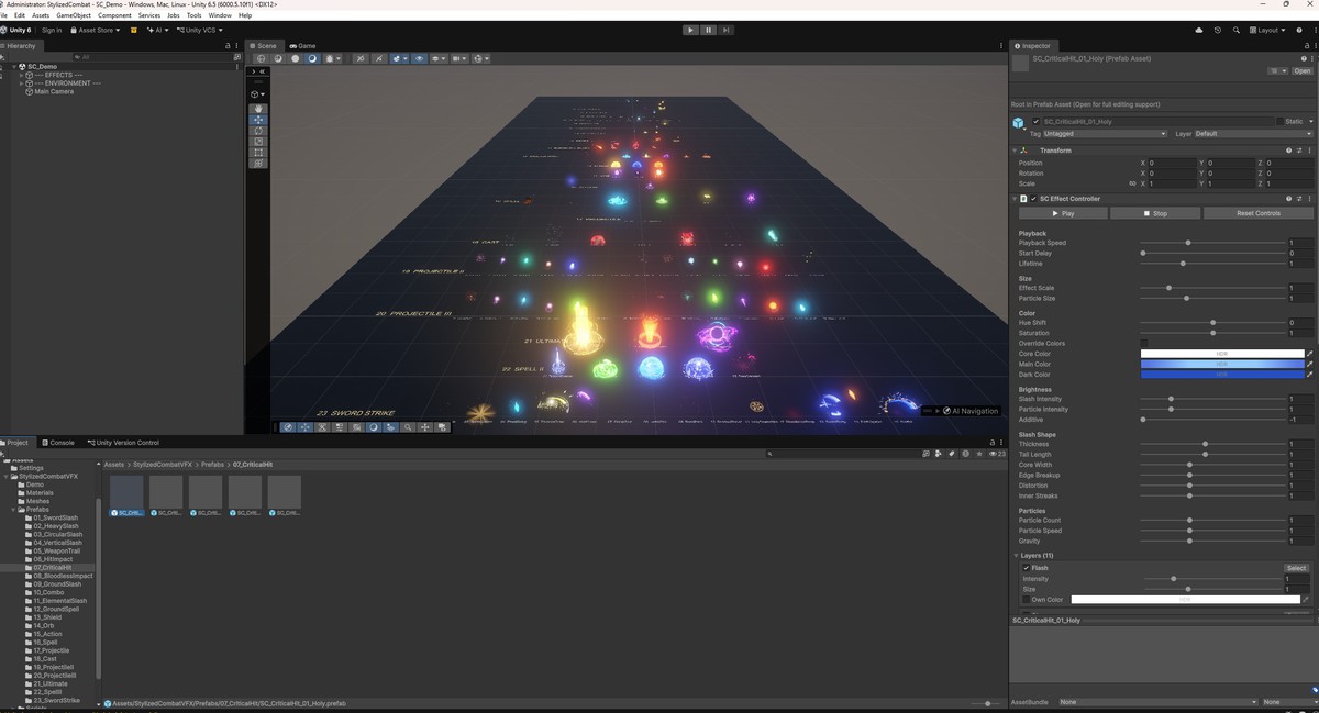 Stylized Combat VFX - 150 Effects