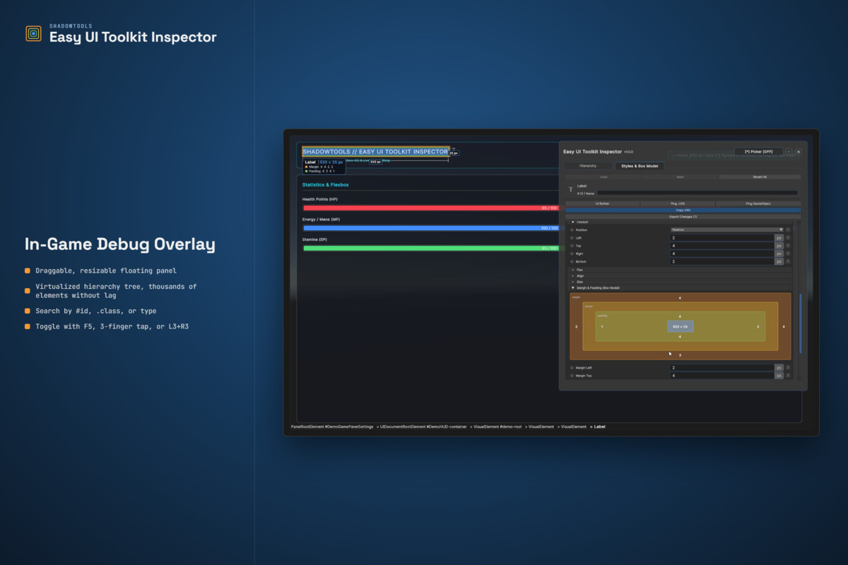 Easy UI Toolkit Inspector