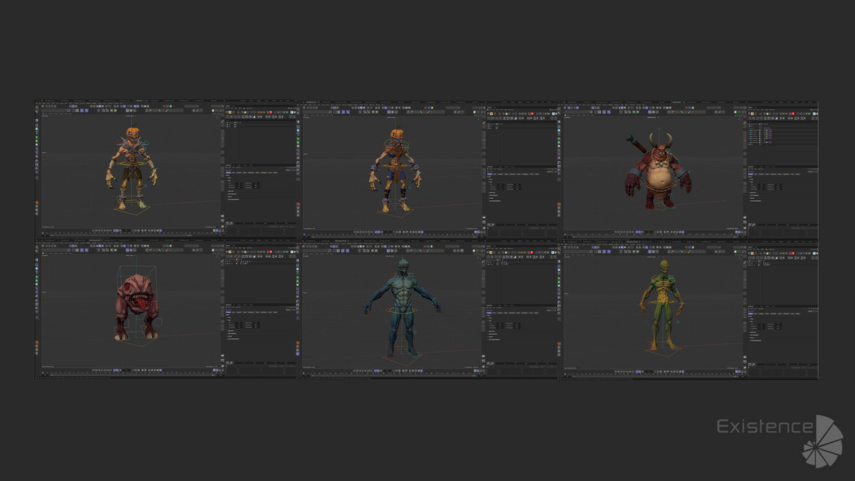 Pack 1 and 2 - Stylized Fantasy Creatures