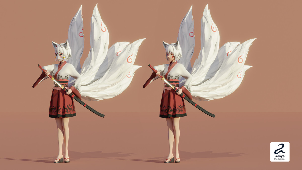Kitsune / Fox Girl | Anime Character