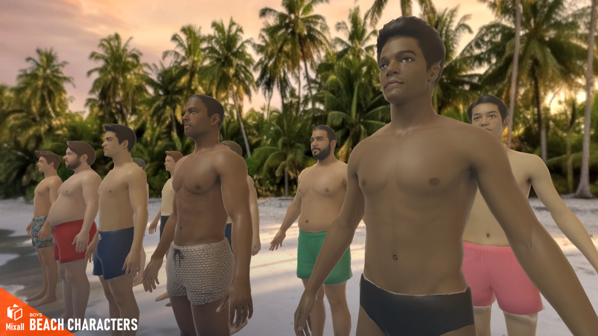 Beach characters - Boys