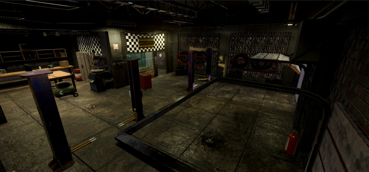 Car garage shop - Game environment