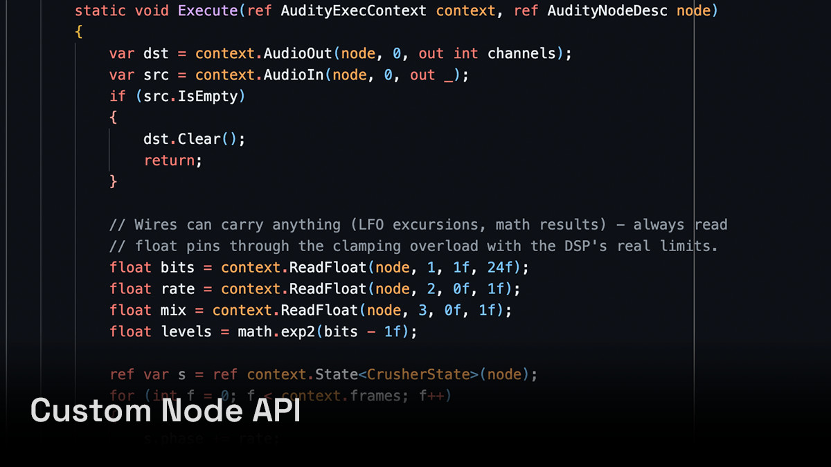 Audity - Node-Based Audio Middleware & Sound Design Toolkit