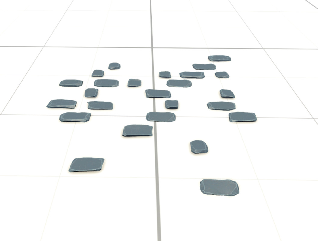 Stylised Rocks and Ruins