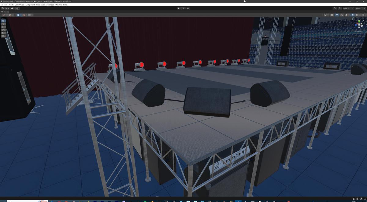 Concert Event Stage Arena Interior Modular 3d Environment Level