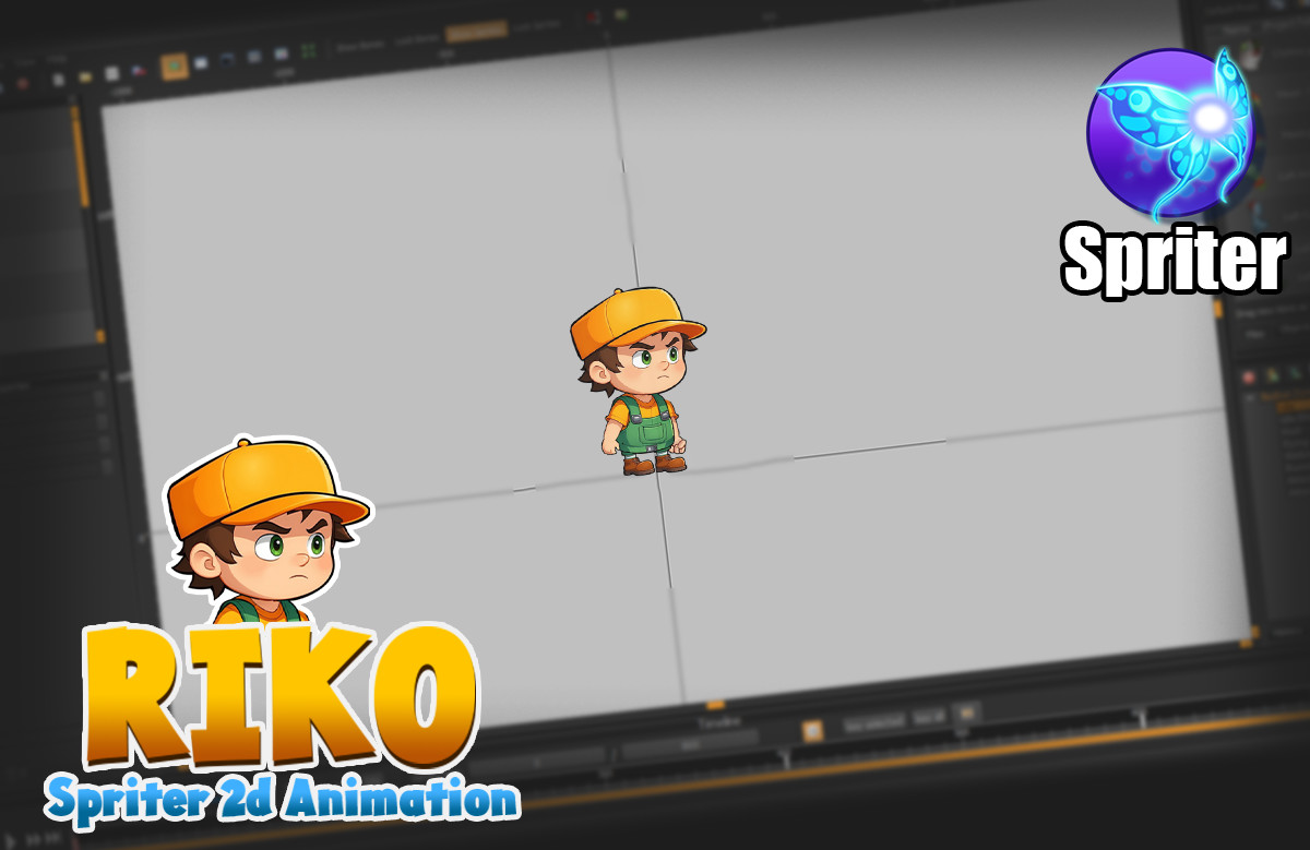 The Riko 2D Animated Character (Pro Series) by Gamelauncher Studio