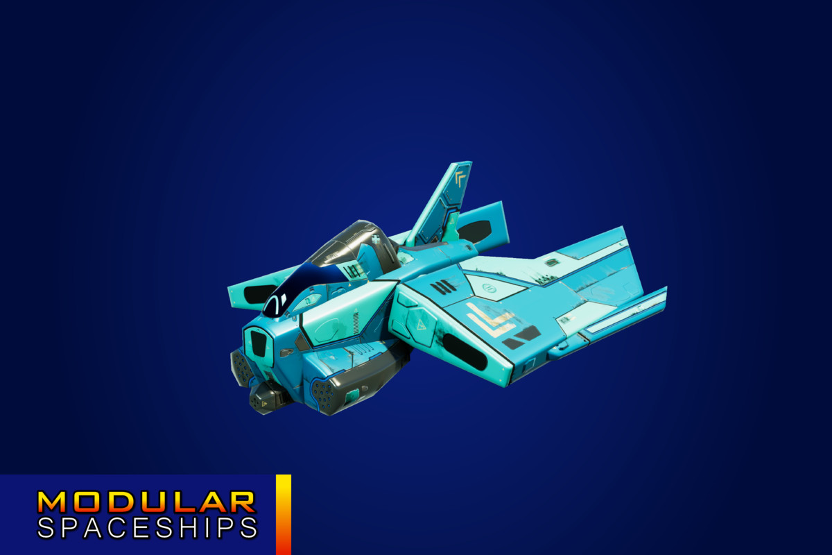 Sci-Fi Modular Spaceship Meteor Mantis