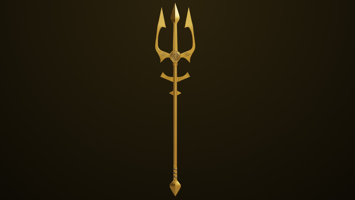 Medieval Trident 02 URP HDRP Textures