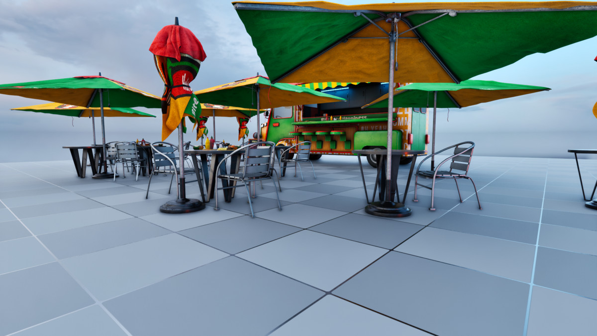 Stylized Food Truck