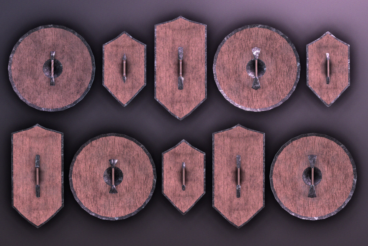 Modular Melee Swords & Shields Pack | Low Poly Stylized Procedural Weapon Pack