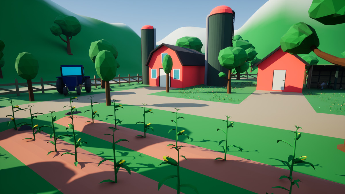 3D Low Poly Farm [Desktop & Mobile]