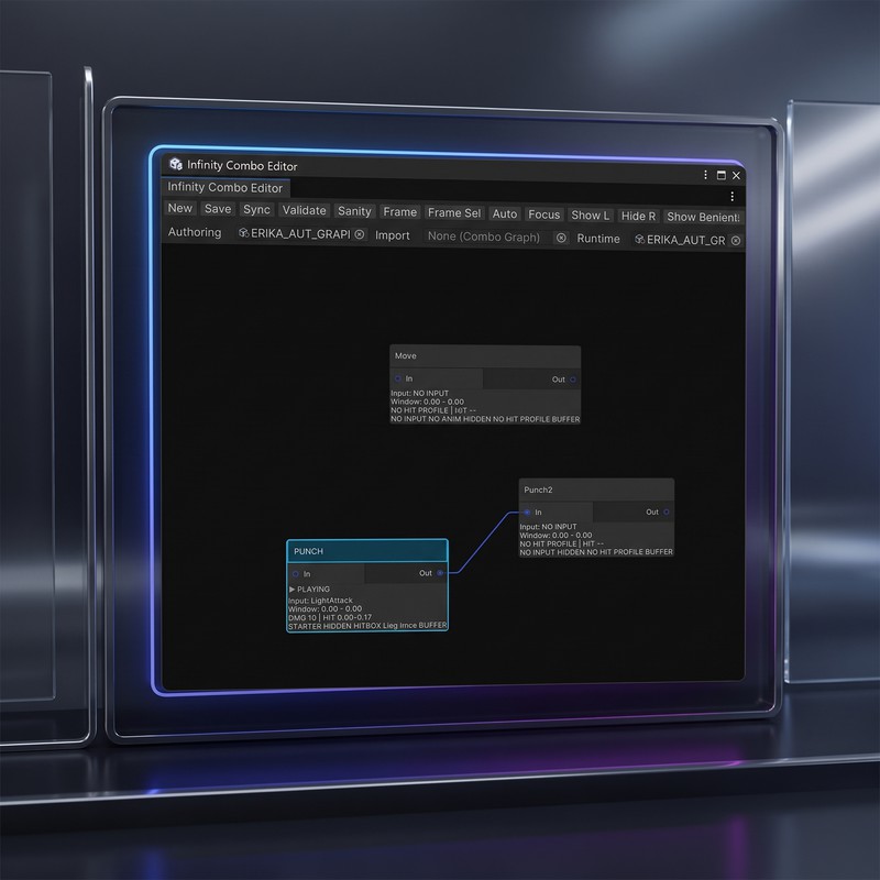 Infinity Combo Editor: Visual Combo Graph + Player Combo Forge