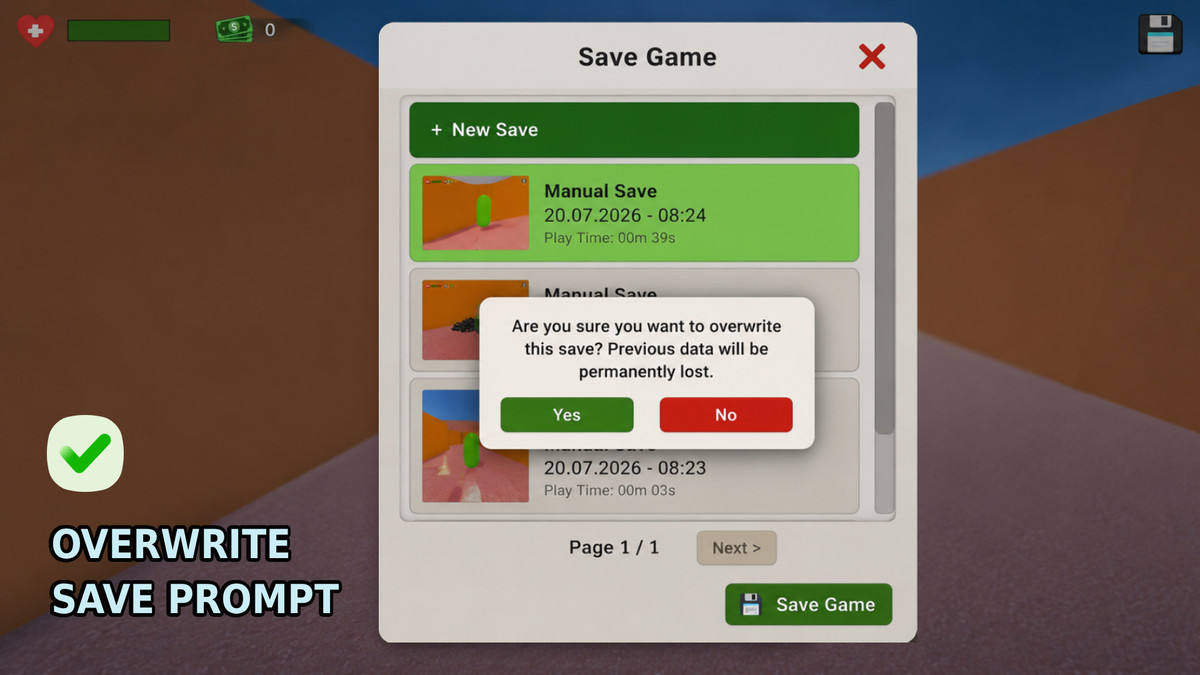 Save Master - Save and Load System with Multiple Slot Support