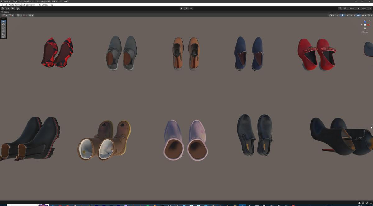 Ultimate Shoe Pack (72 Footwear Low-poly 3D models)
