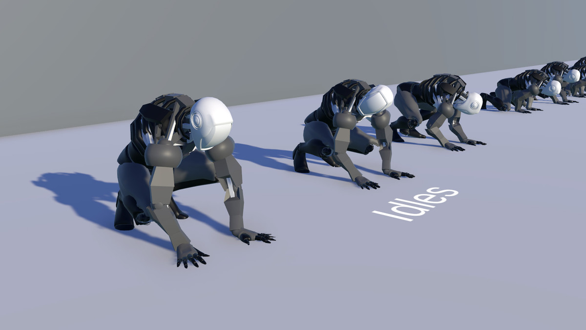 Crawling Ghoul Animations