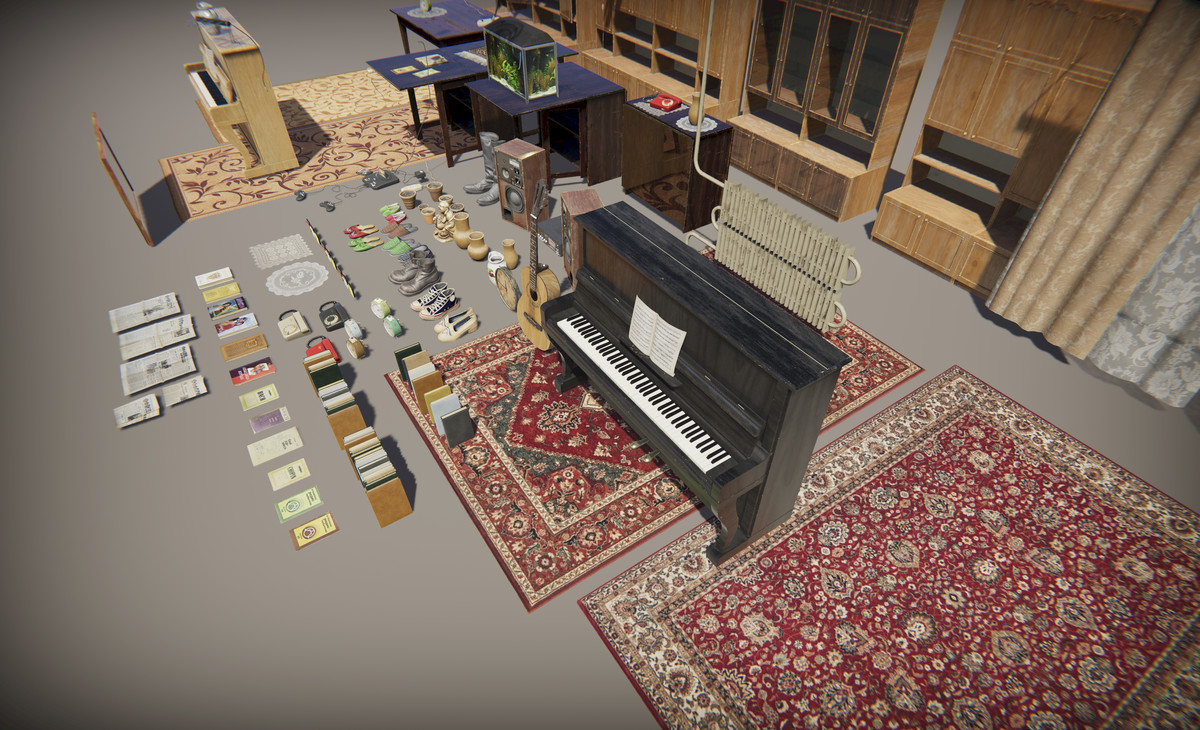 Old Interior Props Pack 3